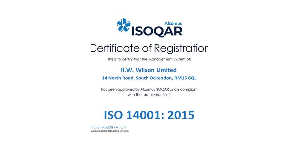 ISO 14001 certification